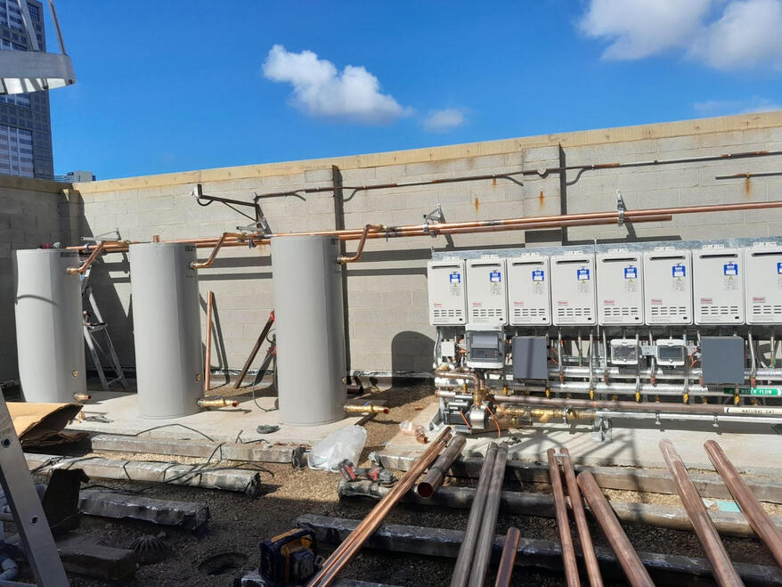 Commercial Hot Water Flow-Return System