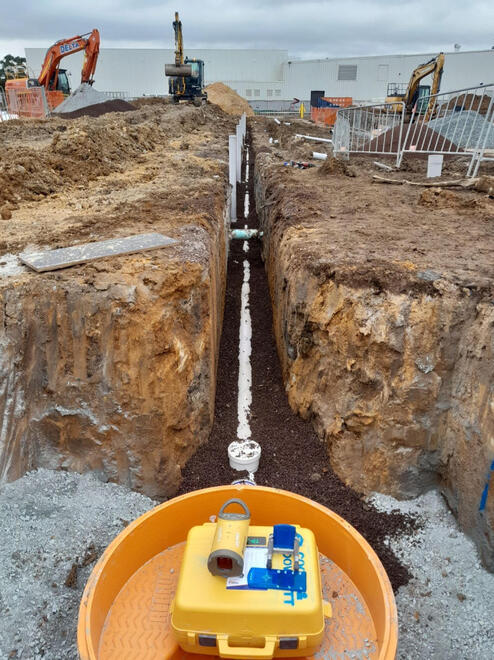 Deep Sewer Mains with Manhole